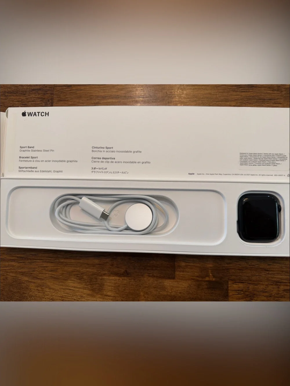 Apple Watch Series 7 45mm Midnight Alu Mid Sport Band GPS (NEW)
